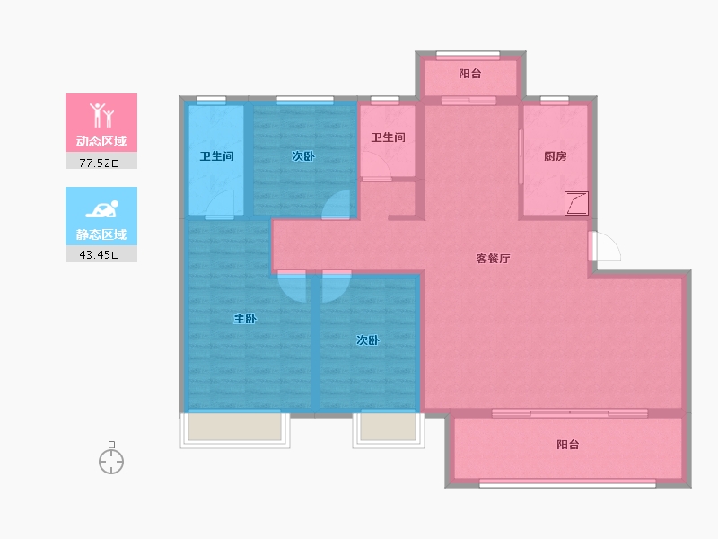 河南省-周口市-忆江南-108.67-户型库-动静分区