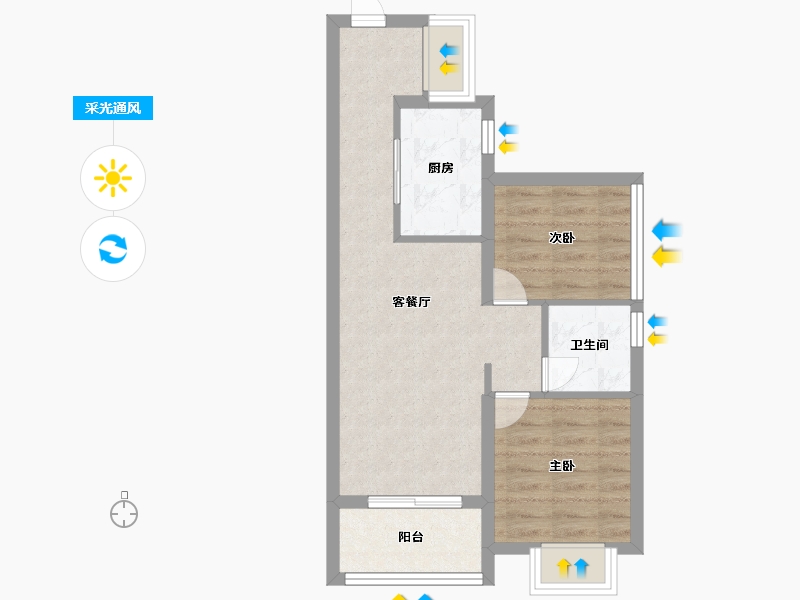 广东省-广州市-中建鄂旅投岭南悦府-52.00-户型库-采光通风