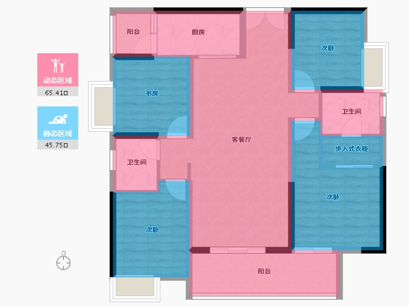 四川省-成都市-川发天府上城-99.04-户型库-动静分区