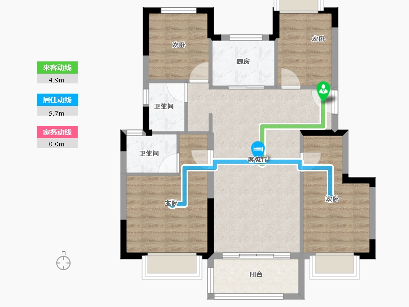 福建省-厦门市-金地峯上-82.51-户型库-动静线