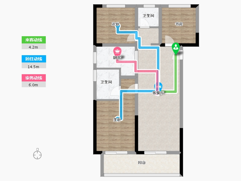 河南省-郑州市-正弘铂悦-87.97-户型库-动静线