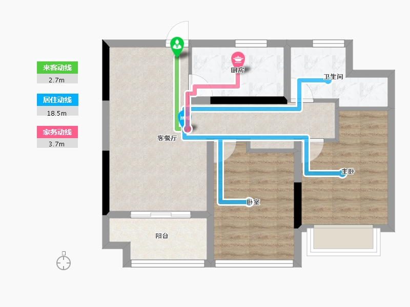 安徽省-合肥市-和悦庐鸣-62.40-户型库-动静线