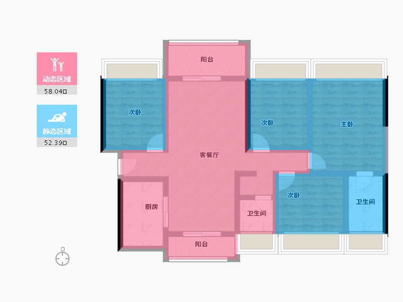 广东省-广州市-五矿招商江天际-96.79-户型库-动静分区