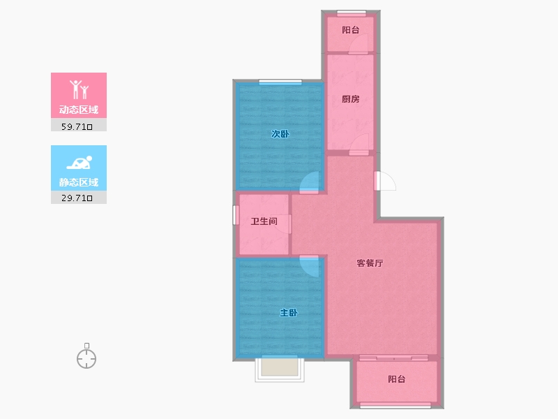 北京-北京市-航城壹号-80.00-户型库-动静分区