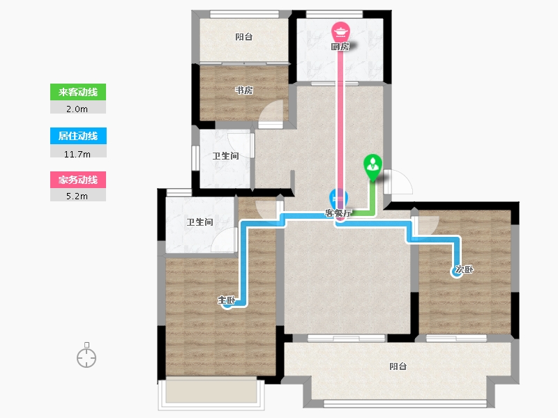 河南省-焦作市-三盛天悦府-92.00-户型库-动静线