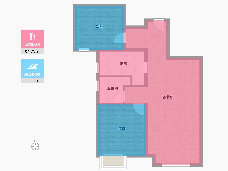 天津-天津市-合生京津新城.-68.01-户型库-动静分区