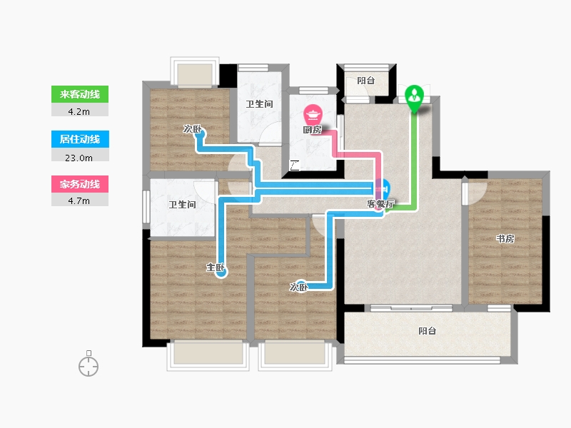 四川省-成都市-交投星月湖畔-101.12-户型库-动静线