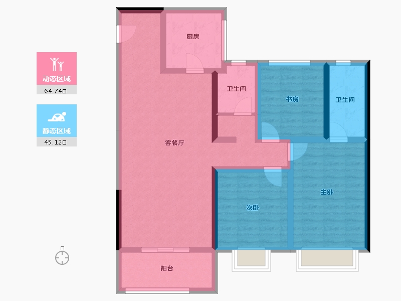 山东省-济南市-金科城-97.25-户型库-动静分区