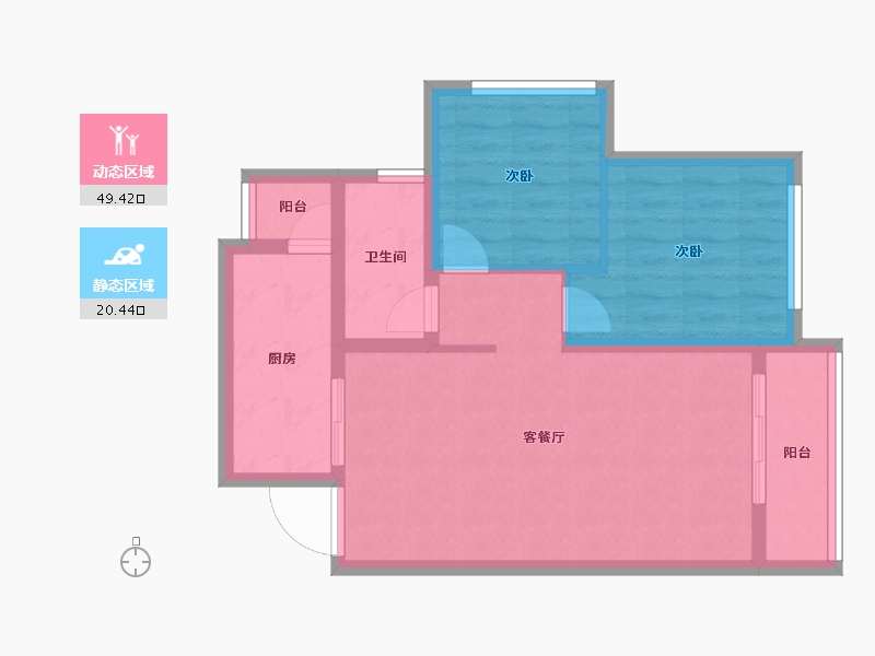 四川省-成都市-天悦世家-62.11-户型库-动静分区