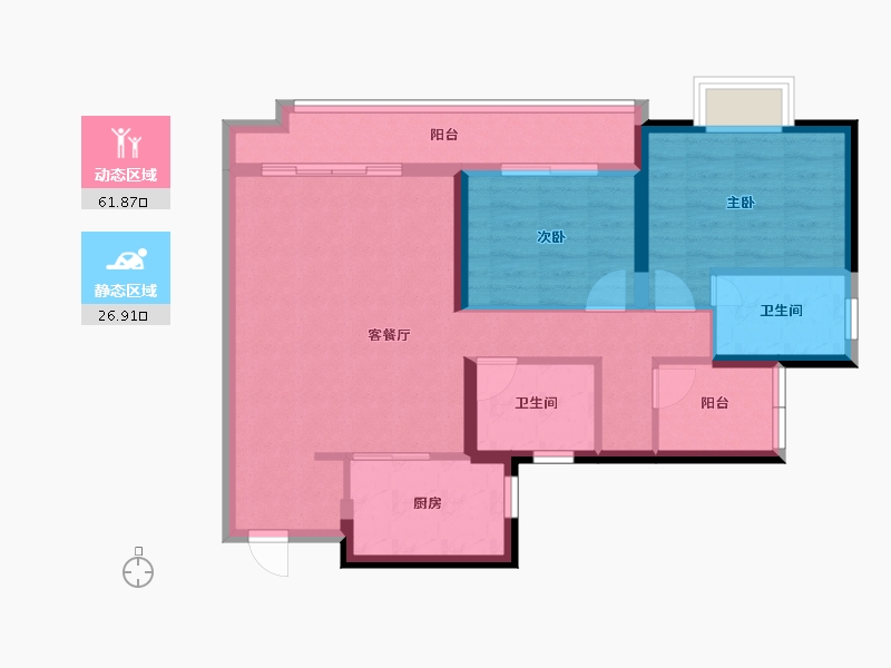 广东省-广州市-美的江上法启-79.01-户型库-动静分区