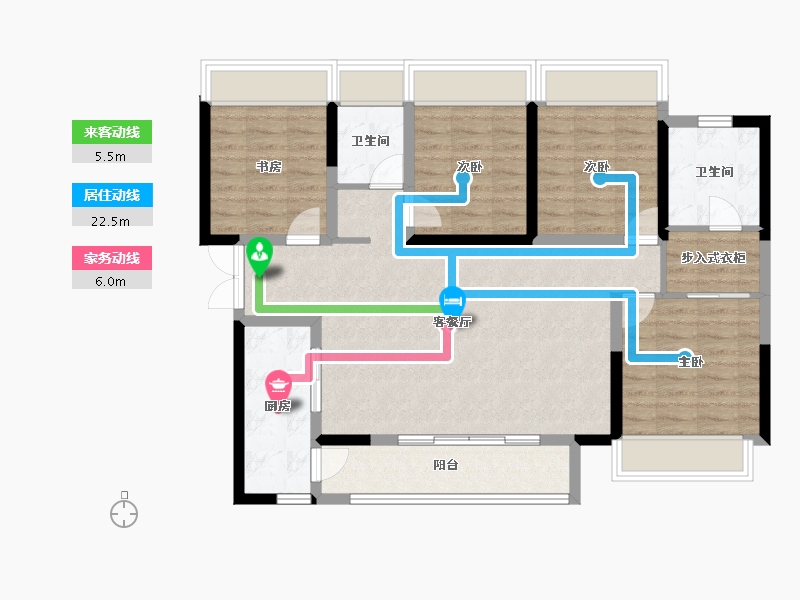 四川省-成都市-川发天府上城-99.51-户型库-动静线