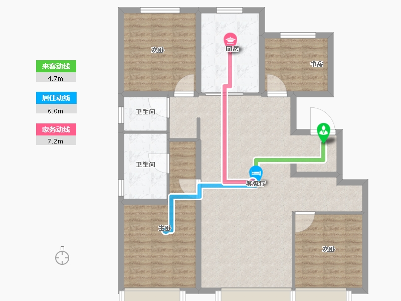 北京-北京市-中铁兴创逸境-107.20-户型库-动静线