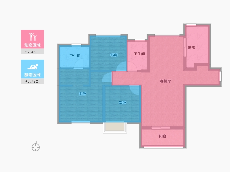 天津-天津市-台景誉峰-92.00-户型库-动静分区