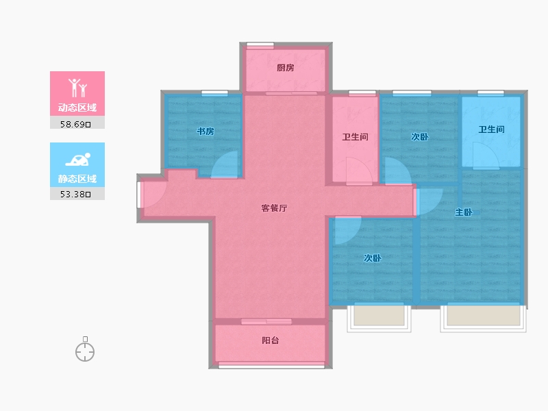 天津-天津市-台景誉峰-101.01-户型库-动静分区