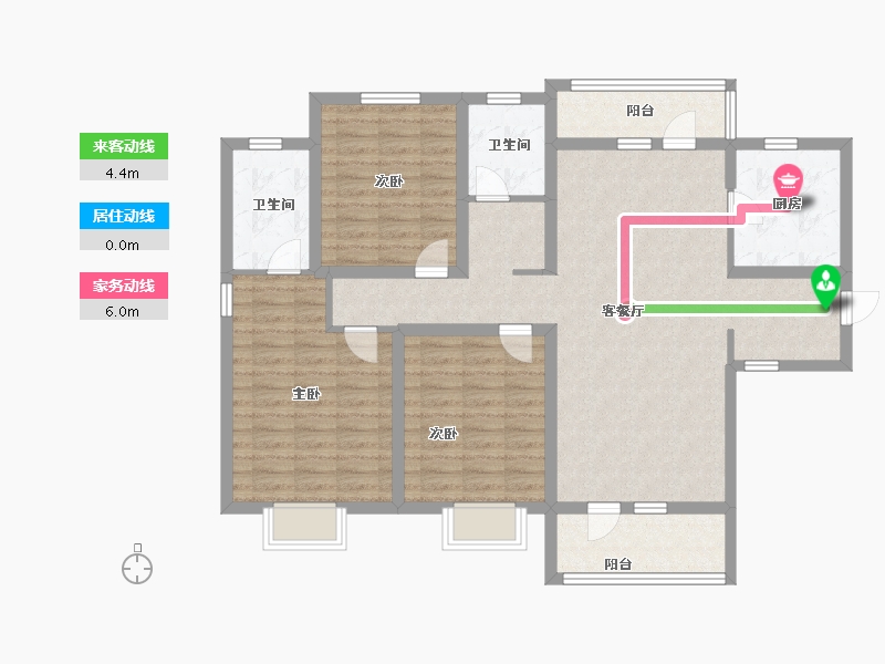 河北省-廊坊市-港中旅·海泉湾-111.20-户型库-动静线