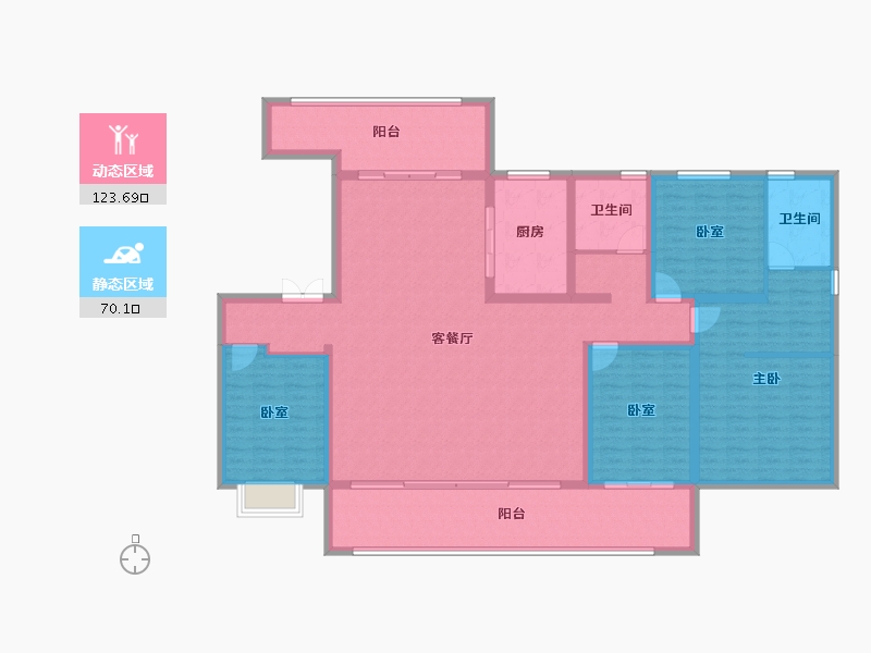 山东省-临沂市-房源·金域樾府-176.66-户型库-动静分区