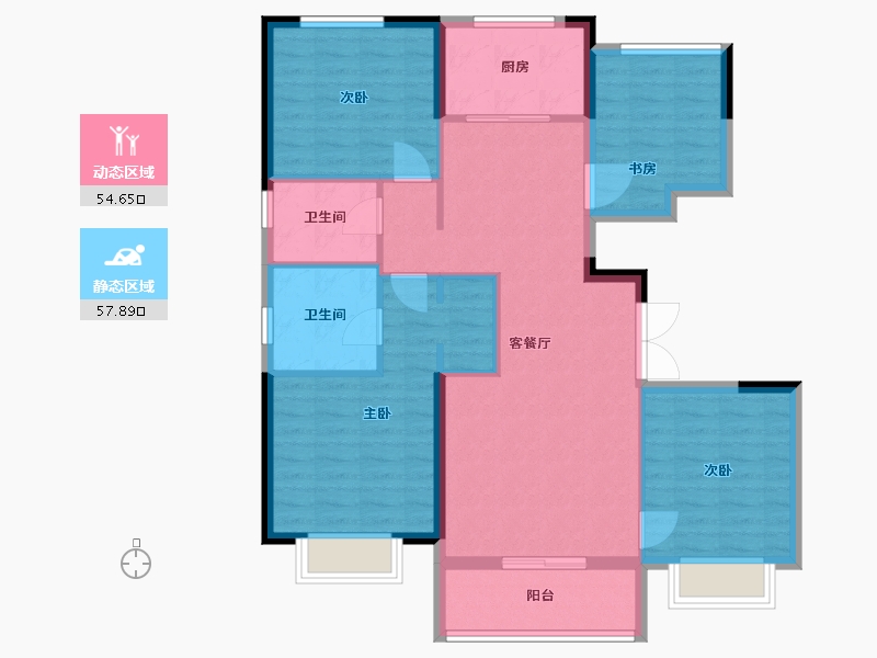 天津-天津市-台景誉峰-101.47-户型库-动静分区