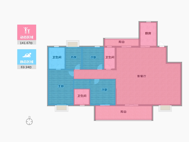 江西省-宜春市-樾江南-194.40-户型库-动静分区