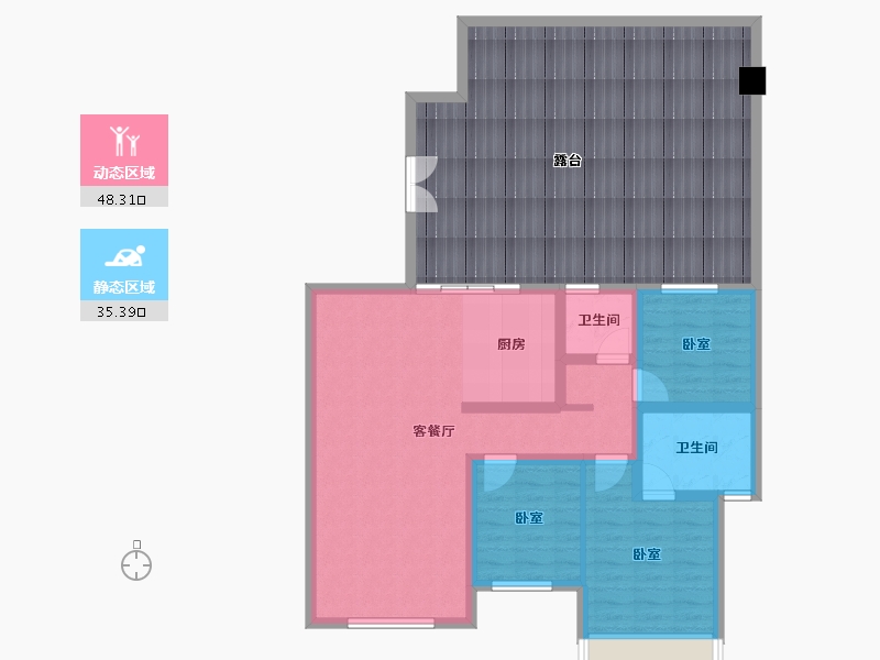 贵州省-六盘水市-大林城-123.41-户型库-动静分区