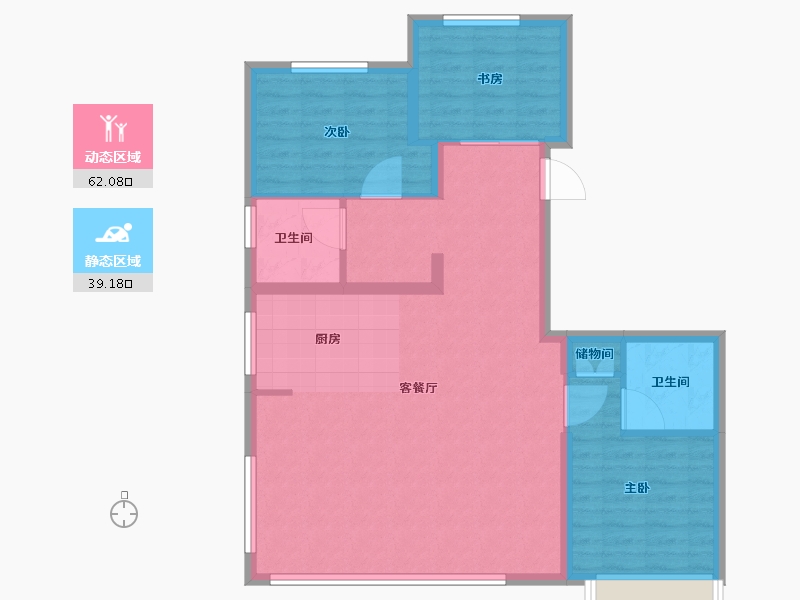 北京-北京市-中铁兴创逸境-92.00-户型库-动静分区