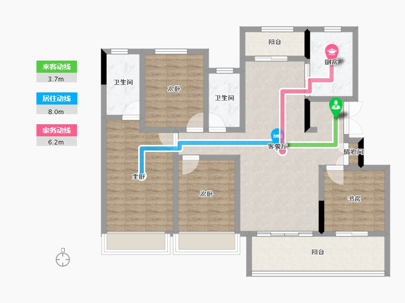 四川省-成都市-华润置地时代之城-102.82-户型库-动静线