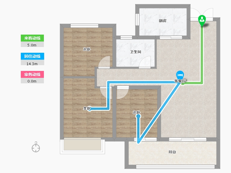 河南省-焦作市-焦作建业府—期-84.00-户型库-动静线