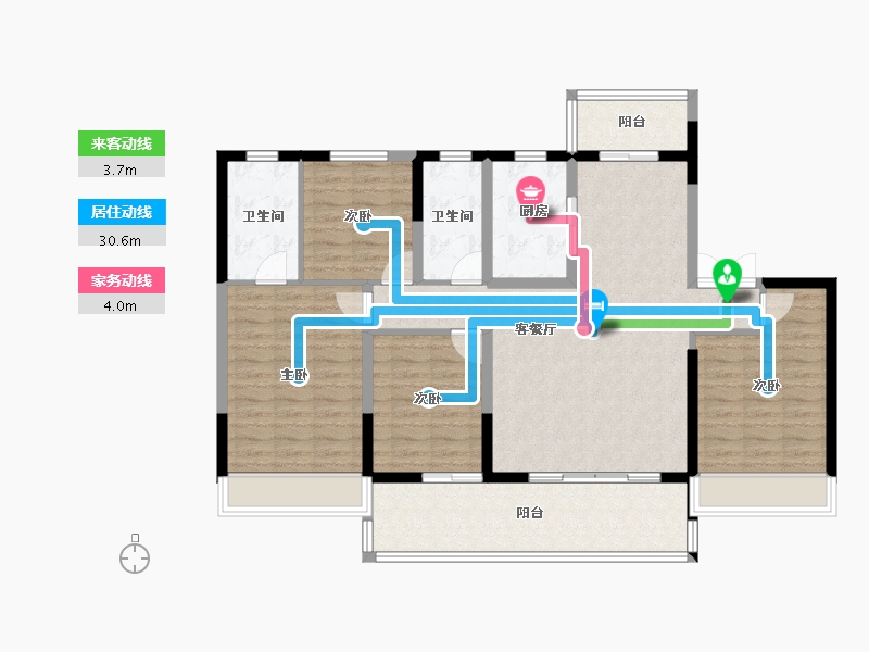 河南省-焦作市-广汇·太行佳苑-114.79-户型库-动静线