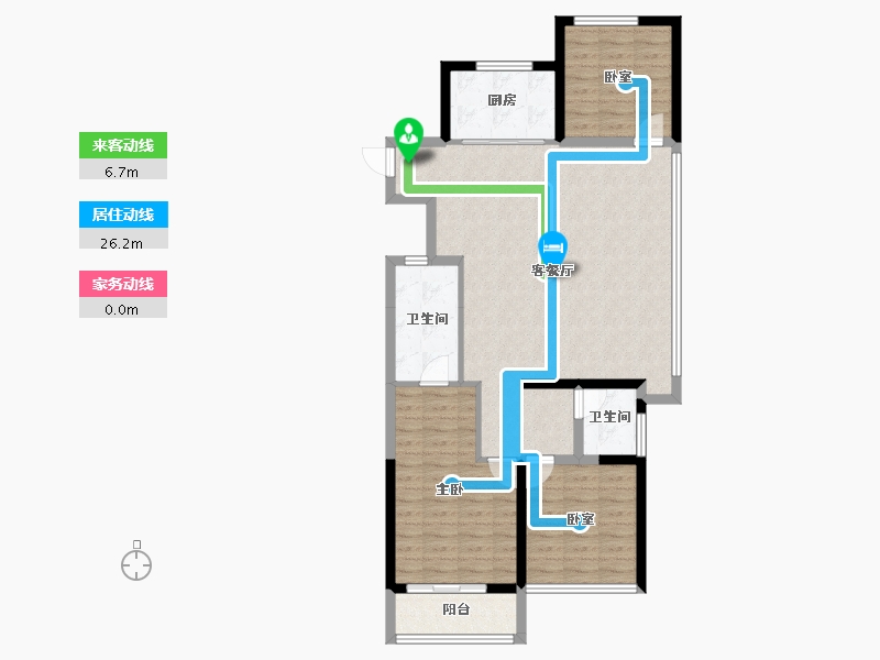 陕西省-咸阳市-领航尚宸-99.20-户型库-动静线