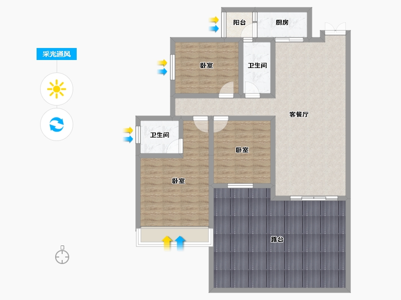 贵州省-六盘水市-大林城-123.15-户型库-采光通风