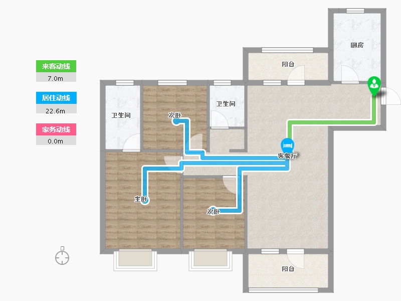 河北省-廊坊市-港中旅·海泉湾-112.00-户型库-动静线