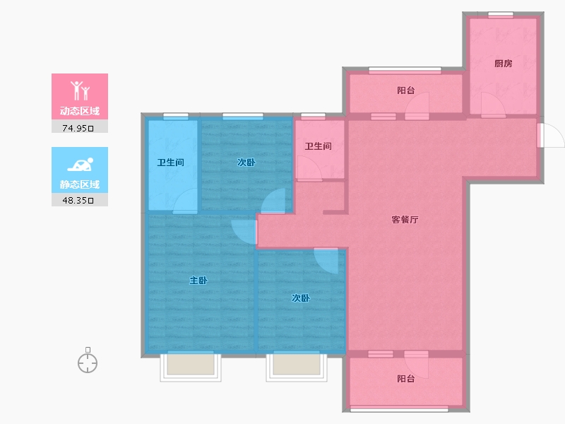 河北省-廊坊市-港中旅·海泉湾-112.00-户型库-动静分区