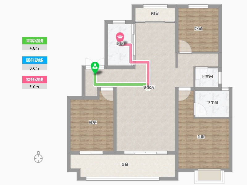 山东省-临沂市-房源·金域樾府-109.60-户型库-动静线