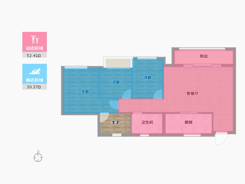 四川省-成都市-天悦世家-79.08-户型库-动静分区