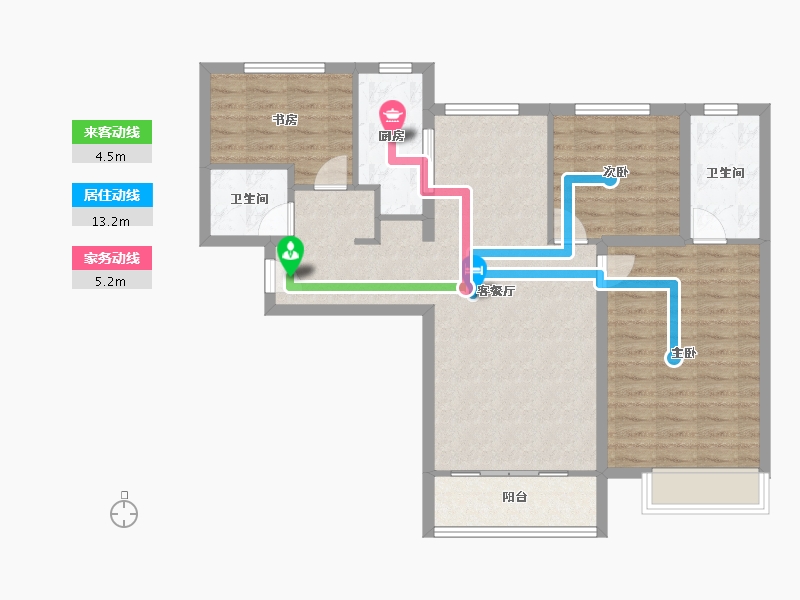 天津-天津市-合生京津新城.-92.00-户型库-动静线