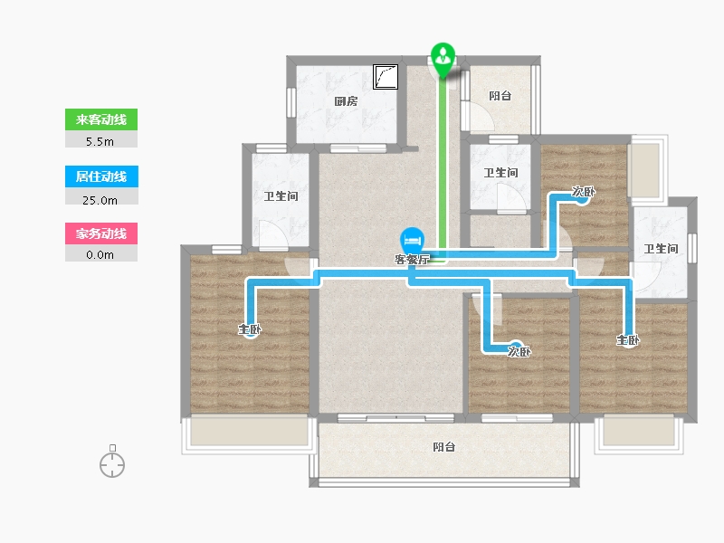 广东省-广州市-万科城市之光-107.54-户型库-动静线