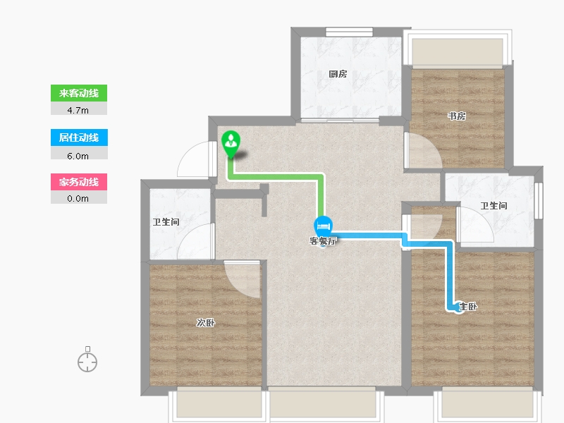 北京-北京市-中建学府印悦-80.01-户型库-动静线