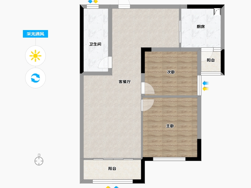 内蒙古自治区-呼伦贝尔市-登喜路家园-81.31-户型库-采光通风