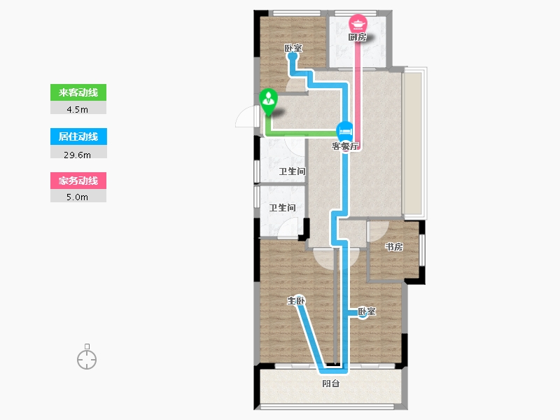 浙江省-台州市-绿城桂语江南府-98.40-户型库-动静线