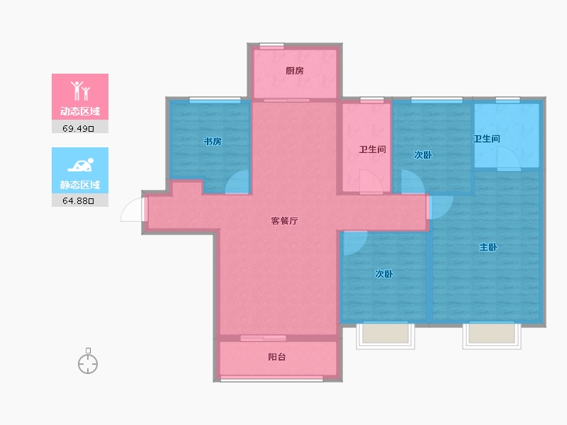 天津-天津市-台景誉峰-122.01-户型库-动静分区