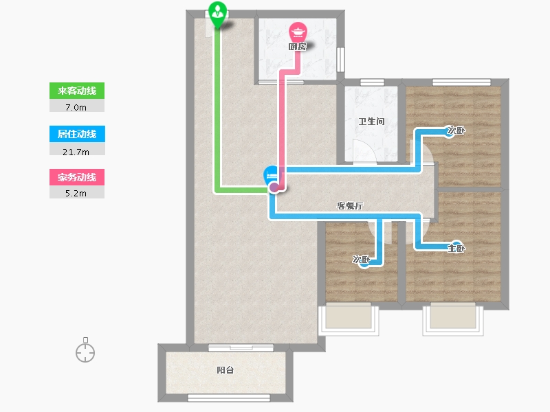 黑龙江省-哈尔滨市-新松·未来ONE-88.00-户型库-动静线