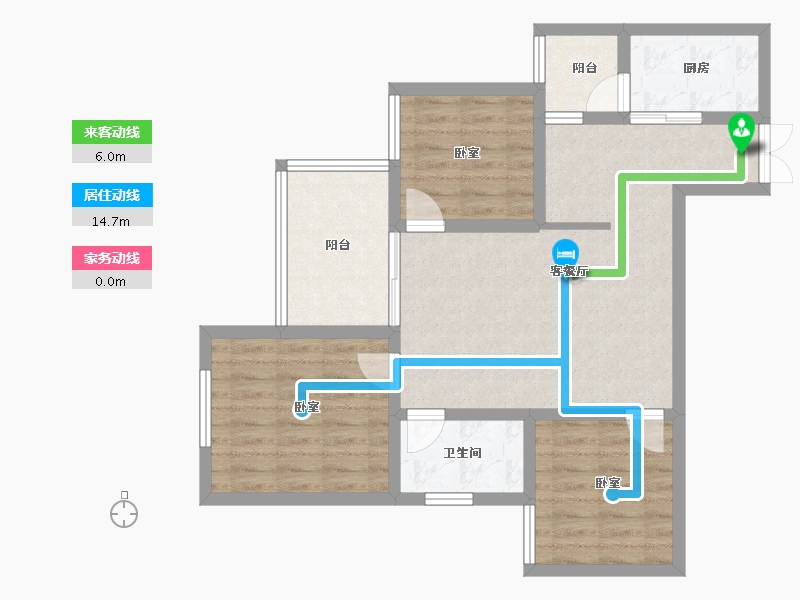 贵州省-六盘水市-大林城-76.79-户型库-动静线