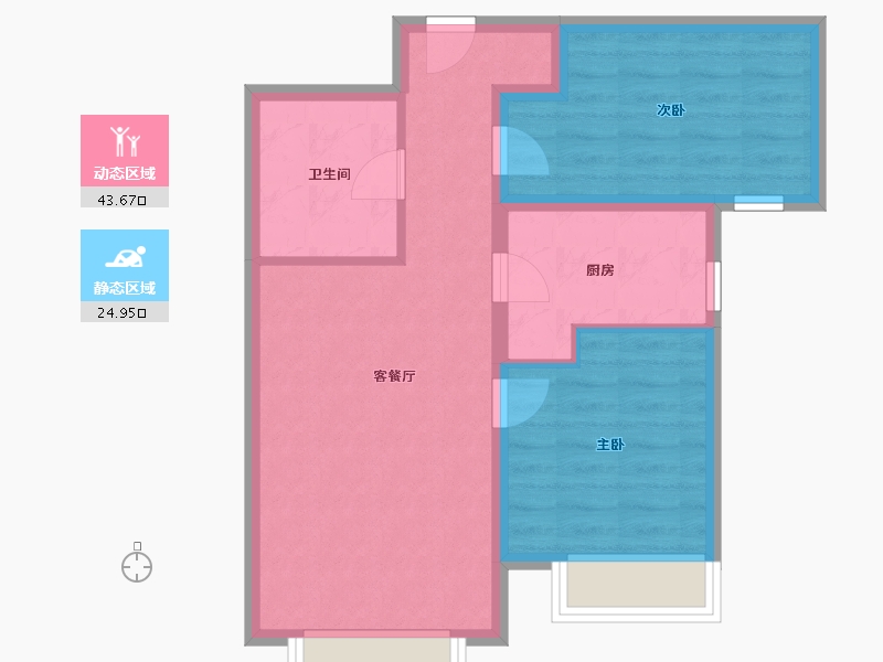 天津-天津市-合生京津新城.-61.11-户型库-动静分区