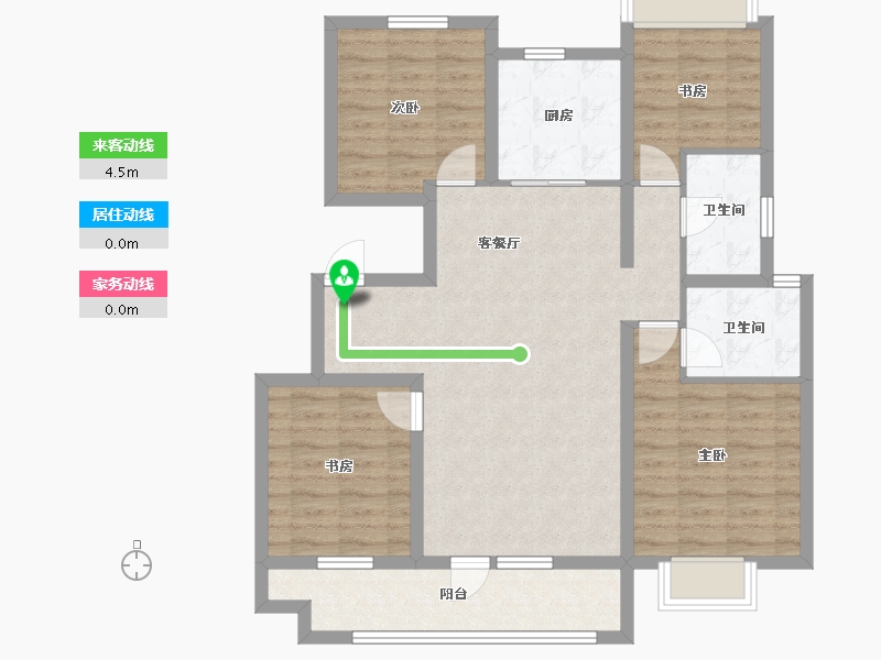 辽宁省-沈阳市-中梁金科玖禧-96.91-户型库-动静线