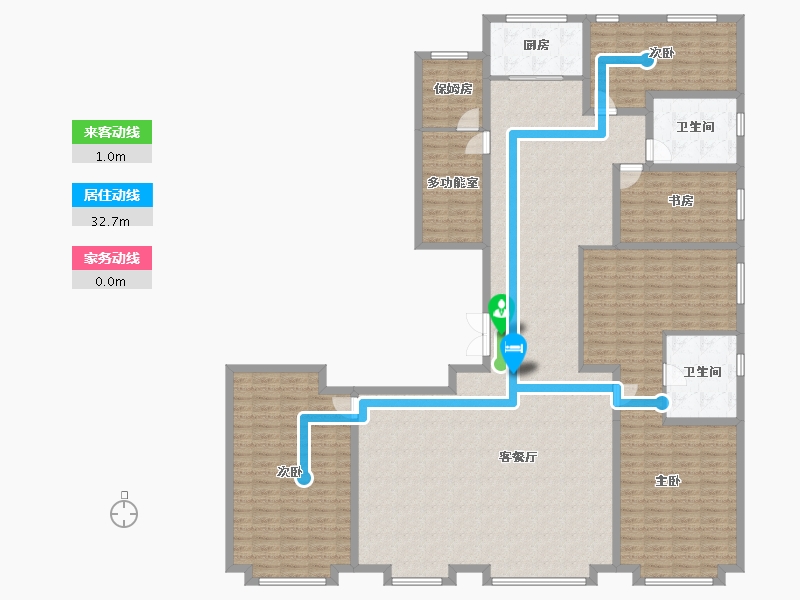 北京-北京市-壹·亮马-228.80-户型库-动静线