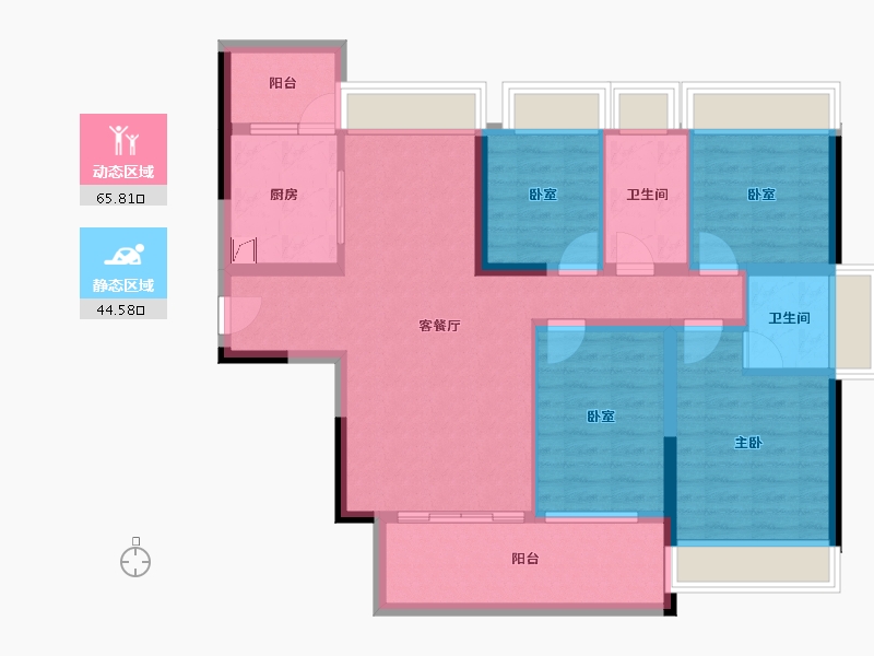 广东省-河源市-和平印象新天地-97.82-户型库-动静分区