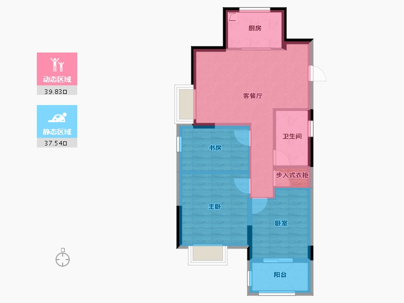 浙江省-嘉兴市-鸿翔天宸府-69.00-户型库-动静分区