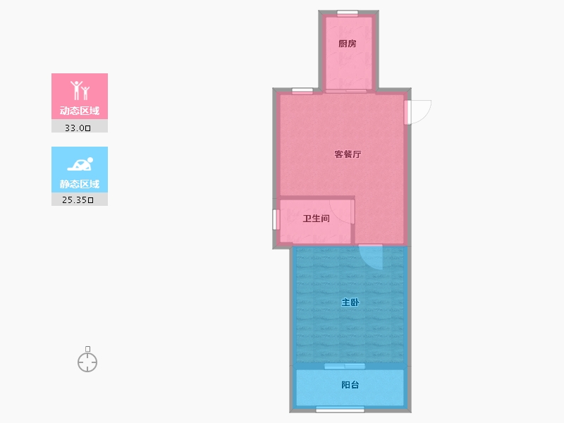 河南省-信阳市-金牛国际社区-52.60-户型库-动静分区