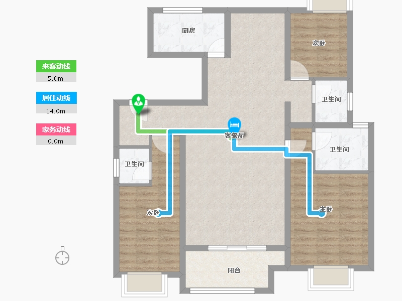 江苏省-南京市-和凤镇凤凰园.-98.44-户型库-动静线