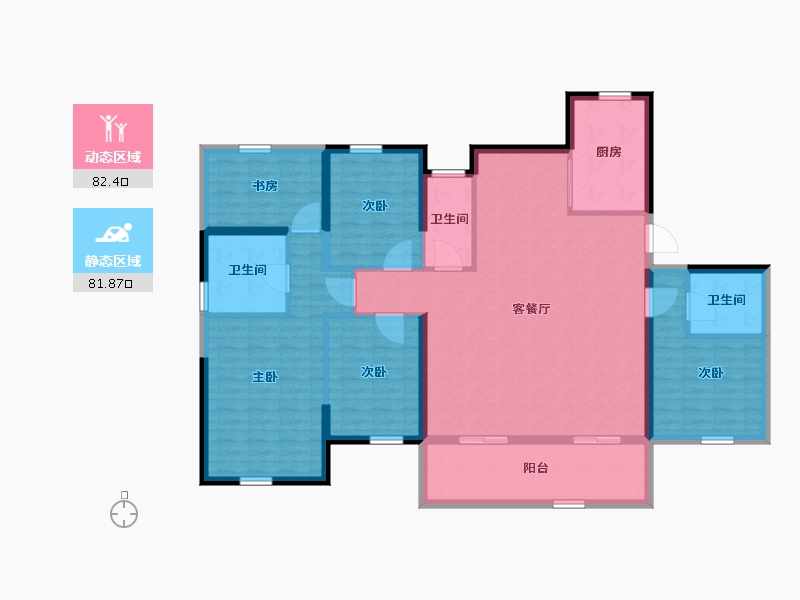 广西壮族自治区-玉林市-玉林绿地城-149.34-户型库-动静分区