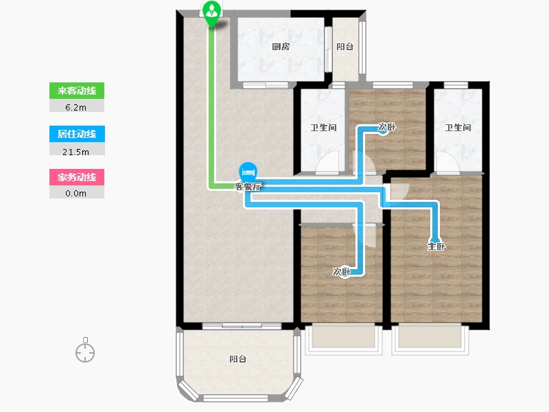 云南省-玉溪市-宁海盛景-94.33-户型库-动静线